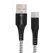 FLYKR USB Type C Cable 1.2 m 3.0A BRAIDED FL 002 ZEBRA (Compatible with Mobile, Laptop, Tablet, Zebra)