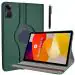 ProElite Case Cover for Redmi Pad SE 11 inch Cover, 360 Rotatable Smart Flip Case cover for Redmi Pad SE 11 inch tablet with Stylus Pen, Dark Green