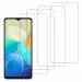 Kite Digital Vivo Y76S Transparent Tempered Glass Screen Protector with Full Screen Coverage (Except Edges) and Easy Installation Kit (Pack of 4)