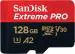 SanDisk Extreme Pro 128GB microSDXC UHS-I, V30, 200MB/s Read, 90MB/s Write, Memory Card for 4K Video on Smartphones, Action Cams and Drones