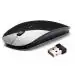 ADZOY Ultra Slim Wireless Mouse, 2.4G Portable Optical Silent Ultra-Thin Wireless Mouse with Nano USB Receiver Compatible with PC, Laptop, Notebook, Desktop(Black)