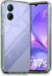 XOVO Back Cover for vivo Y17s (Transparent, Dual Protection, Pack of 1)