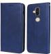 Unistuff Faux Leather Back Case Flip Cover for Nokia 8.1 with ID Card Slot | Foldable Kickstand | 2 Card Slot | 1 Cash Slot - Executive Blue, 60747