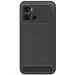 Fastship Silicone Rubber Hybrid Case Case Back Cover for ITEL P662L / Itel_ P40 - Black