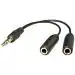 Technotech 3.5Mm Stereo Audio Jack Splitter Cable Adapter Mobiles Laptop PC