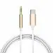 ACCU CABLE Type C To 3.5mm Aux Cable For All Type C Mobile Phones & Car, Laptop, Speaker, All Android Phones (Random)