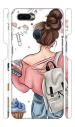 YAPZONE | Designer Back Case Cover for Oppo F3 Plus / F3+ | Cool Girl with Books and Bag |