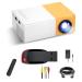 Hespa Portable Mini Projector LED Home Theater with Remote Control With 32GB Ultra PenDrive