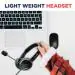 IDEAKARD H150 Wired Stereo Headset, USB Standard Plug, HD Omnidirectional Microphone, Volume Control