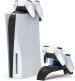 Microware Charging Station with Fast Charging for Playstation 5 Dualsense Controller,White