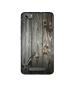 Casotec Wooden Texture Design Printed Silicon Soft TPU Back Case Cover for Micromax Canvas Juice 4G Q461
