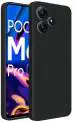 CarryWrap Back Cover for Poco M6 Pro 5G (Black, Matte Finish, Pack of: 1)