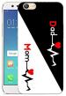 Bhaicover Oppo F3 Plus Multicolor Mom Dad Design Mobile Phone Back Cover