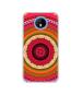 Casotec Round Rangoli Design Printed Silicon Soft TPU Back Case Cover for Comio S1 Lite