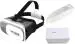 IBS Virtual Reality Box 3D Video Glasses Helmet for 4.7 to 6in Smartphones with Remote Controller for All Smartphones/Android (iOS) (White VR with Remote)