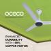 OCECO Fansio 1400 MM 3 Blade With Energy Saving Bldc Ceiling Fan, Pearl White