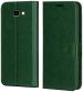 Niger Samsung Galaxy J4 Plus Olive Green Leather Scratch Proof Mobile Back Flip Cover Cases with Holder