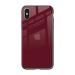 Qrioh Classic Burgundy Glass Case for Apple iPhone XS Max