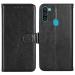 UNILORD Samsung Galaxy M11 Black Leather Magnetic Closure Vintage Flip Cover Case