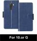 Sbms 10.Or G Blue Artificial Leather Shock Proof Flip Cover