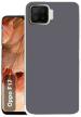 Thermobeans Oppo F17 Grey Rubber Case Cover With Shockproof And Camera Protection