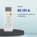 RESORB RE 131A, Compatible/Replacement for Haier AC Remote Control (Old Remote Exactly Same function Will Only Work)