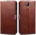 UNILORD OnePlus 3T Brown Artificial Leather Shock Absorbing Vintage Flip Case Cover