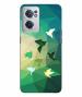 BHAI COVER OnePlus Nord CE 2 5G Green Polycarbonate Art Butterfly Stylish Designer 3D Printed Mobile Phone Back Cover