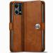 Jotech Button Flip Cover for Oppo F21 Pro 4G / F21s Pro 4G - Brown