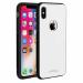 RUPELIK Apple iPhone XS, 10S White Toughened Glass Back with TPU Bumper Case Cover|FLIP CPOVER| MOBILE COVER| BACK COVER| MOBILE CASE| FLIP COVE