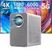 AUN ET50S Full HD Smart Projector for Home 4K 6000 Lumens Android 9.0 WiFi Bluetooth 4D Keystone Electronic Focus