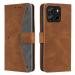Autofocus Faux Leather Back Case Flip Cover for Itel A60 with ID Card Slot | Foldable Stand | 2 Card Slot | 1 Cash Slot | Magnetic Closure - Executive Brown, 21909