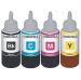 ANG Refill Ink Compatible for Canon PG 745 Black & PG 746 Color Cartridge Cyan, Magenta, Yellow & Black - 100 ml Each Bottle