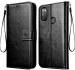 Bluetronic Samsung M 30S Black Leather Dual Protection Flip Cover l Mobile Cover l Mobile Accessories l Case