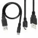 BIGGEAR 1Mtr USB 2.0 A to Mini 5 pin B Cable for External HDDS/Camera/Card Reader