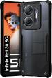 Fashionury Back Cover for Infinix Hot 30 5G (Black, Transparent, Shock Proof, Pack of: 1)