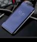 TRIFTY Blue Leather Face View Mirror Flip Cover for On 8