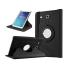 S-Hardline Samsung Galaxy Tab E 9.6 T560 Black Leather Shockproof 360 Degree Rotate Flip Cover