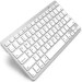 Ultra Slim Mini Wireless Bluetooth Laptop Keyboard (White)