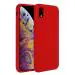 LIRAMARK Liquid Silicone Soft Back Cover Case for Apple iPhone XR (6.1 inch) (Red)