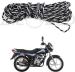 Zieozed Black, White Nylon Multi Purpose Bike Rope For Bajaj X-Blade, Pulsar 150 Dts-I, Unicorn, Ignitor, Super Splendor, Cb Hornet 160