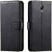 Slugabed Flip Cover for OnePlus 3, OnePlus 3T | Magnetic Closurer| PU Leather Magnetic Wallet Back Cover Case (Black)