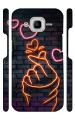 YAPZONE | Designer Back Case Cover for Samsung Galaxy J2 Pro / J2 (2016) | Korean Finger Love |