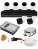 HONYMAN Cp Plus 5Mp, H.265+, 2Tb Storage, 6 Camera Combo Kit With (8Ch Dvr, 4 Dome 2 Bullet Cameras, 2Tb Hdd, Power Supply, 90Mtr Cable, Audio Mic And Connectors) 5 Megapixel Cctv Security Camera Set