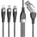 Verilux Usb C Cable, 5 In 1 Usb C Charging Cable Universal Usb C Usb Charging Cable With Fast Charging Multi Port Usb C Charging Cable For Phone, Laptop, Game Console, Tablet