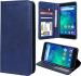 Unistuff Faux Leather Back Case Flip Cover for Mi Redmi Go with ID Card Slot | Foldable Kickstand | 2 Card Slot | 1 Cash Slot - Executive Blue, 61266