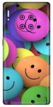 aadia Huawei Mate 30 Pro Matte Vinyl Smiley Printed Mobile Skin Sticker with Scratch Resistant Lamination