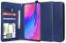 Unistuff Faux Leather Back Case Flip Cover for Vivo V15 Pro with ID Card Slot | Foldable Kickstand | 2 Card Slot | 1 Cash Slot - Executive Blue, 61353