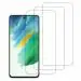 Kite Digital Samsung S21 FE Transparent Tempered Glass Screen Protector with Full Screen Coverage - Except Edges and Easy Installation Kit (Pack of 3)