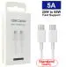 SNPD Sold: 5A Type-C to Type-C Cable Supportable for Samsung 25W to 65W Charging Mobiles